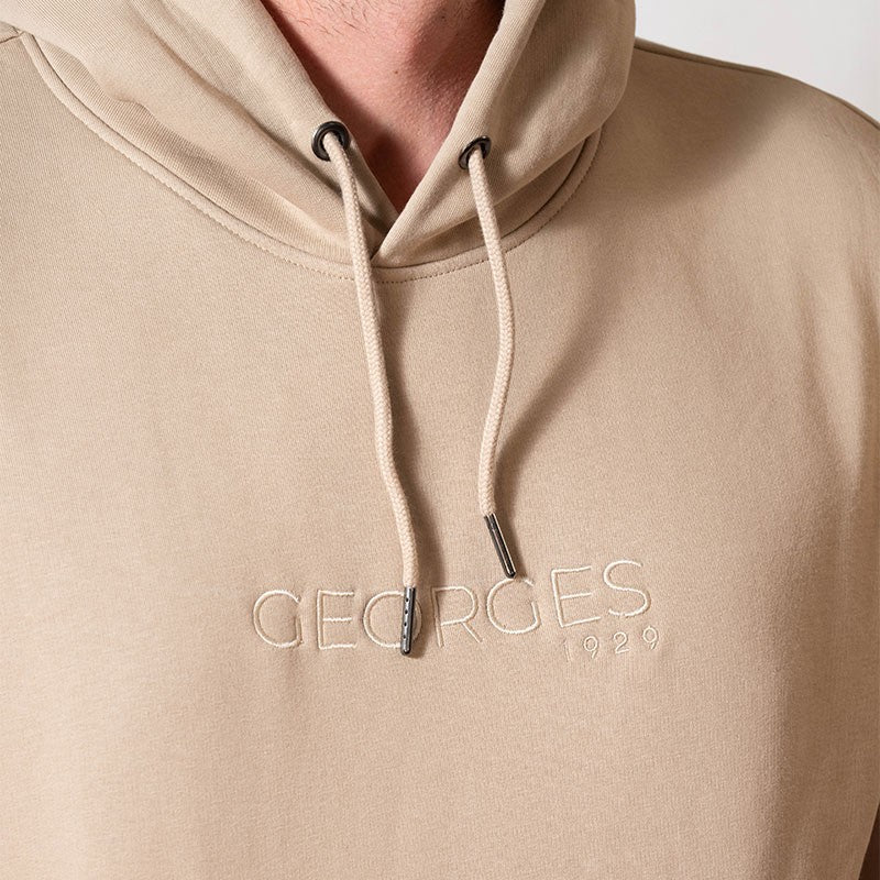 Sweat-shirt éco-responsable à capuche Beige
