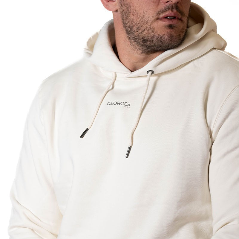 Sweat-shirt éco-responsable à capuche Blanc