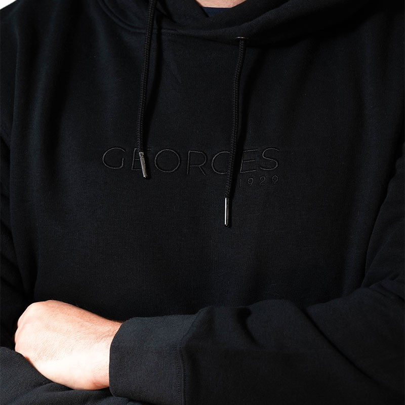 Sweat-shirt éco-responsable à capuche Noir